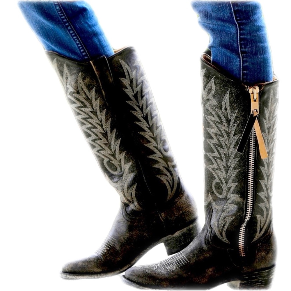NIB Old Gringo Razz Black Cowgirl Women Boots 8.5B Riding Western Rodeo